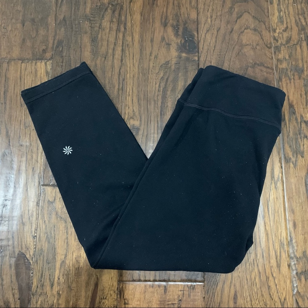 Athleta girl size L black legging EUC